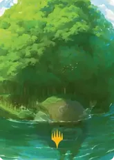 【箔押し】(054)【アート・カード】森[TLA]