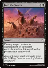 【Foil】(257)《大群への給餌/Feed the Swarm》[TLE] 黒C