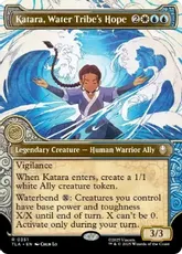 【Foil】(351)■ショーケース■《水の部族の希望、カタラ/Katara, Water Tribe's Hope》[TLA-BF] 金R