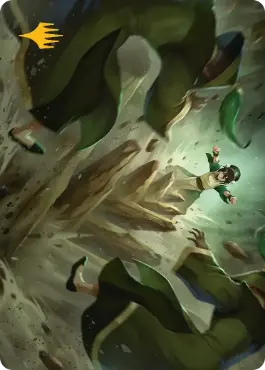 【箔押し】(017)【アート・カード】岩雪崩[TLA]