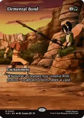 【Foil】(040)■ボーダーレス■《精霊の絆/Elemental Bond》[TLE] 緑R
