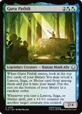 【Foil】(223)《導師パティーク/Guru Pathik》[TLA] 金U