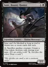 【Foil】(106)《賞金稼ぎ、ジューン/June, Bounty Hunter》[TLA] 黒U