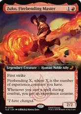 【Foil】(200)■拡張アート■《火の技の達人、ズーコ/Zuko, Firebending Master》[TLE] 赤R
