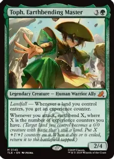 買取：【Foil】(145)《土の技の達人、トフ/Toph, Earthbending Master