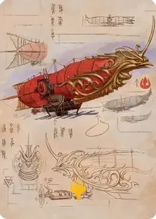 箔押し】(035)【アート・カード】不死鳥艦隊の飛行船[TLA] | 日本最大