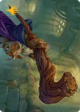 (046)【箔押し】【アート・カード】木製の杖 [TMT]