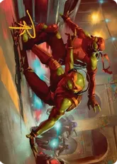 (017)【箔押し】【アート・カード】トラブルメーカー、ラフとマイキー [TMT]