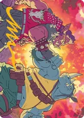 (029)【箔押し】【アート・カード】ビーバップとロックステディ [TMT]