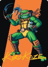 (035)【箔押し】【アート・カード】ムードメーカー、ミケランジェロ [TMT]