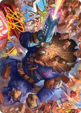 (012)【箔押し】【アート・カード】銀河を彷徨うトリケラトン、ゾグ [TMT]