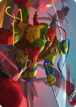 (016)【箔押し】【アート・カード】兄弟でありライバル、ラフとレオ [TMT]