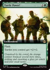 【Foil】(275)■拡張アート■《タートル・パワー！/Turtle Power!》[TMT-BF] 緑R