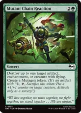 【Foil】(125)《ミュータントの連鎖反応/Mutant Chain Reaction》[TMT] 緑C