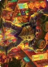 (010)【箔押し】【アート・カード】破天荒爬虫類、スラッシュ [TMT]