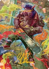 (052)【箔押し】【アート・カード】猪突猛進、ビーバップ [TMT]