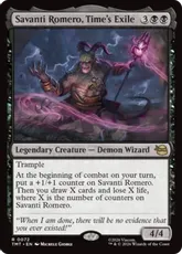 【Foil】(072)《時の牢獄を破りし者、サヴァンティ・ロメロ/Savanti Romero, Time's Exile》[TMT] 黒R