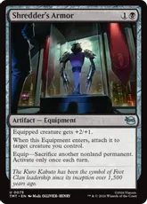 【Foil】(075)《シュレッダーの甲冑/Shredder's Armor》[TMT] 黒U