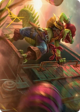 (043)【箔押し】【アート・カード】アイアンゲーター、レザーヘッド [TMT]