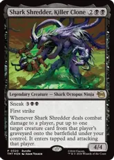 【Foil】(320)《殺し屋クローン、シャークシュレッダー/Shark Shredder, Killer Clone》[TMT-P] 黒