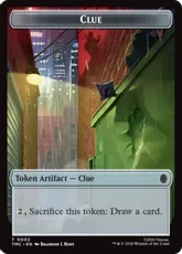 【Foil】(002/003)《手掛かり+宝物トークン/Clue+Treasure Token》[TMC] 茶/茶