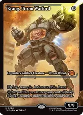 【Foil】(290)■ショーケース■《ユートロムの武人、クランゲ/Krang, Utrom Warlord》[TMT-BF] 茶R