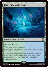 【サージ・Foil】(071)《雨濡れの低木林/Rain-Slicked Copse》[TMC] 土地R