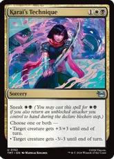 【Foil】(152)《カライの奥義/Karai's Technique》[TMT] 金U