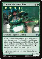 【Foil】(112)《食料配達人/Courier of Comestibles》[TMT] 緑U