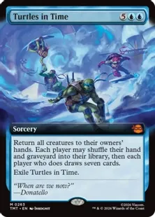 買取：【Foil】(263)□拡張アート□《時を駆けるタートルズ/Turtles in