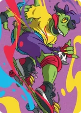 (026)【箔押し】【アート・カード】モンド・ゲッコー [TMT]