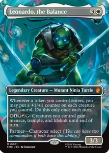 Foil】(001)□Borderless□《Leonardo, the Balance》[TMC] | hareruya