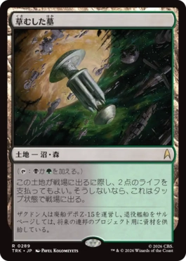 草むした墓
