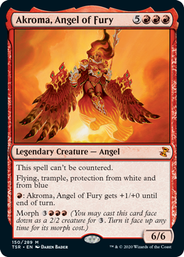 (150)《憤怒の天使アクローマ/Akroma, Angel of Fury》[TSR] 赤R