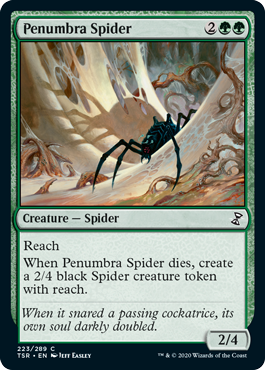 【Foil】(223)《暗影の蜘蛛/Penumbra Spider》[TSR] 緑C