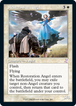 【Foil】(300)■旧枠■《修復の天使/Restoration Angel》[TSR-BS] 白R