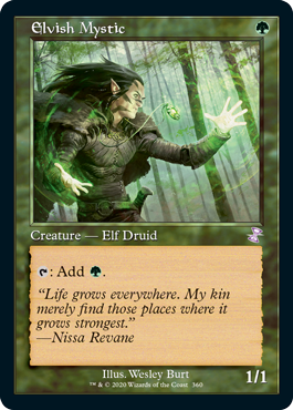 【Foil】(360)■旧枠■《エルフの神秘家/Elvish Mystic》[TSR-BS] 緑R