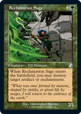 《再利用の賢者/Reclamation Sage》[TSR-BS] 緑