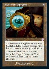 【Foil】(401)■旧枠■《魔術遠眼鏡/Sorcerous Spyglass》[TSR-BS] 茶R