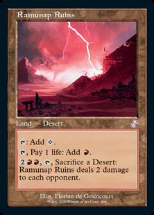 【Foil】(409)■旧枠■《ラムナプの遺跡/Ramunap Ruins》[TSR-BS] 土地R