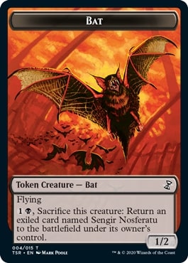 (004)《コウモリトークン/Bat token》[TSR] 黒