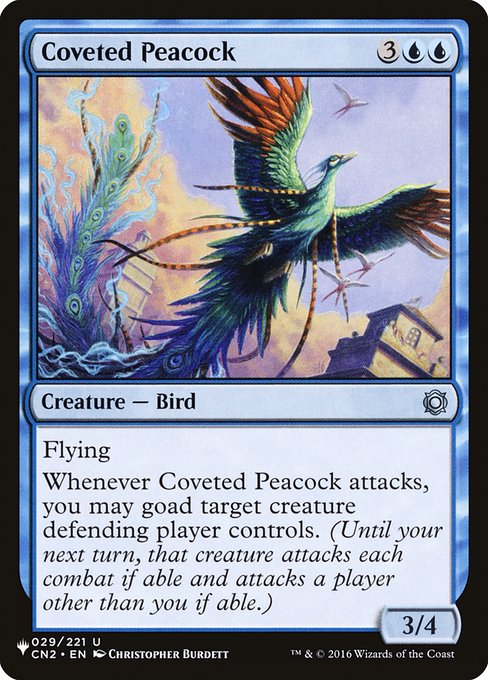《切望の孔雀/Coveted Peacock》[PWシンボル付き再版] 青U