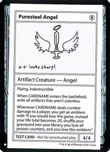 □エンブレムあり□《Puresteel Angel(Play Test Card)》[Mystery 