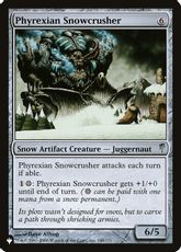 《ファイレクシアの雪潰し/Phyrexian Snowcrusher》[PWシンボル付き再版] 茶U