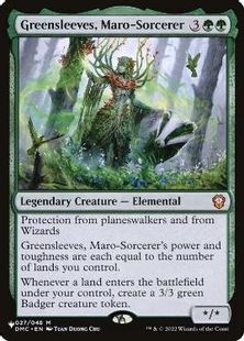《マローの魔術師、グリーンスリーヴス/Greensleeves, Maro-Sorcerer》[The List] 緑R