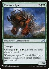 《タイタノス・レックス/Titanoth Rex》[The List] 緑U