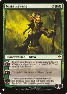 《ニッサ・レヴェイン/Nissa Revane》[PWシンボル付き再版] 緑R