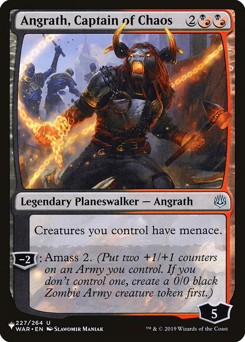 《混沌の船長、アングラス/Angrath, Captain of Chaos》[PWシンボル付き再版] 金U