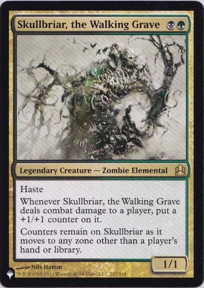 《歩く墓場、髑髏茨/Skullbriar, the Walking Grave》[PWシンボル付き再版] 金R