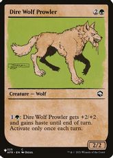 《うろつくダイア・ウルフ/Dire Wolf Prowler》[PWシンボル付き再版] 緑C